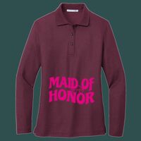 Women's Silk Touch Long Sleeve Polo Thumbnail