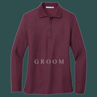 Women's Silk Touch Long Sleeve Polo Thumbnail