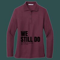 Women's Silk Touch Long Sleeve Polo Thumbnail