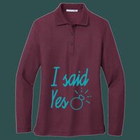 Women's Silk Touch Long Sleeve Polo Thumbnail