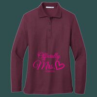 Women's Silk Touch Long Sleeve Polo Thumbnail