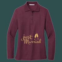 Women's Silk Touch Long Sleeve Polo Thumbnail