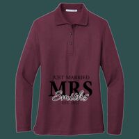 Women's Silk Touch Long Sleeve Polo Thumbnail