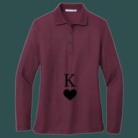 Women's Silk Touch Long Sleeve Polo Thumbnail