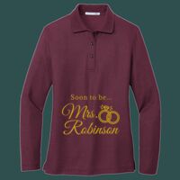 Women's Silk Touch Long Sleeve Polo Thumbnail