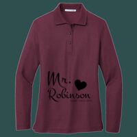 Women's Silk Touch Long Sleeve Polo Thumbnail