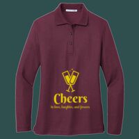 Women's Silk Touch Long Sleeve Polo Thumbnail