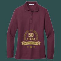 Women's Silk Touch Long Sleeve Polo Thumbnail