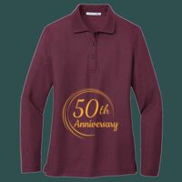 Women's Silk Touch Long Sleeve Polo Thumbnail