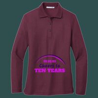 Women's Silk Touch Long Sleeve Polo Thumbnail