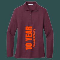 Women's Silk Touch Long Sleeve Polo Thumbnail