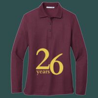 Women's Silk Touch Long Sleeve Polo Thumbnail