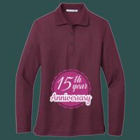 Women's Silk Touch Long Sleeve Polo Thumbnail