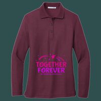 Women's Silk Touch Long Sleeve Polo Thumbnail