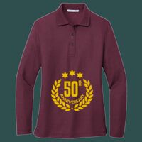 Women's Silk Touch Long Sleeve Polo Thumbnail