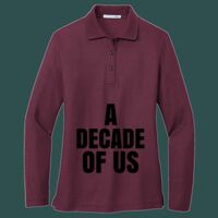 Women's Silk Touch Long Sleeve Polo Thumbnail