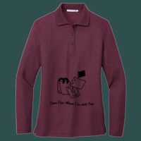 Women's Silk Touch Long Sleeve Polo Thumbnail