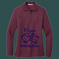 Women's Silk Touch Long Sleeve Polo Thumbnail
