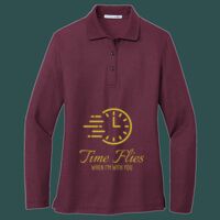 Women's Silk Touch Long Sleeve Polo Thumbnail