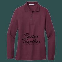 Women's Silk Touch Long Sleeve Polo Thumbnail
