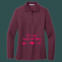 Women's Silk Touch Long Sleeve Polo Thumbnail