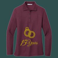 Women's Silk Touch Long Sleeve Polo Thumbnail