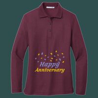 Women's Silk Touch Long Sleeve Polo Thumbnail