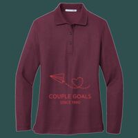 Women's Silk Touch Long Sleeve Polo Thumbnail