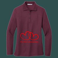 Women's Silk Touch Long Sleeve Polo Thumbnail