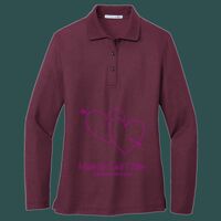 Women's Silk Touch Long Sleeve Polo Thumbnail