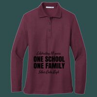 Women's Silk Touch Long Sleeve Polo Thumbnail