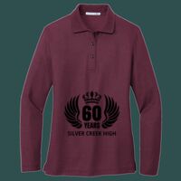 Women's Silk Touch Long Sleeve Polo Thumbnail