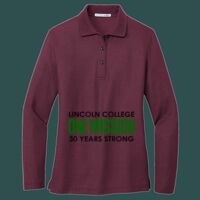 Women's Silk Touch Long Sleeve Polo Thumbnail