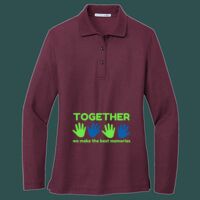 Women's Silk Touch Long Sleeve Polo Thumbnail