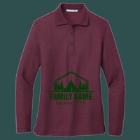 Women's Silk Touch Long Sleeve Polo Thumbnail