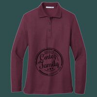 Women's Silk Touch Long Sleeve Polo Thumbnail