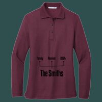 Women's Silk Touch Long Sleeve Polo Thumbnail