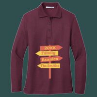 Women's Silk Touch Long Sleeve Polo Thumbnail