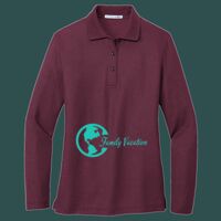 Women's Silk Touch Long Sleeve Polo Thumbnail