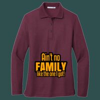 Women's Silk Touch Long Sleeve Polo Thumbnail