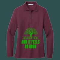 Women's Silk Touch Long Sleeve Polo Thumbnail