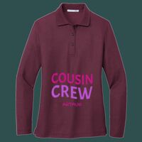 Women's Silk Touch Long Sleeve Polo Thumbnail