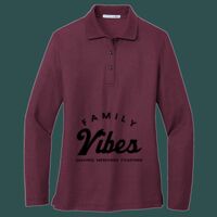 Women's Silk Touch Long Sleeve Polo Thumbnail