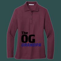 Women's Silk Touch Long Sleeve Polo Thumbnail