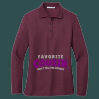 Women's Silk Touch Long Sleeve Polo Thumbnail