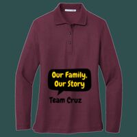 Women's Silk Touch Long Sleeve Polo Thumbnail