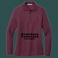 Women's Silk Touch Long Sleeve Polo Thumbnail