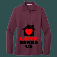 Women's Silk Touch Long Sleeve Polo Thumbnail
