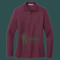 Women's Silk Touch Long Sleeve Polo Thumbnail