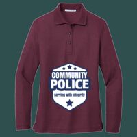 Women's Silk Touch Long Sleeve Polo Thumbnail